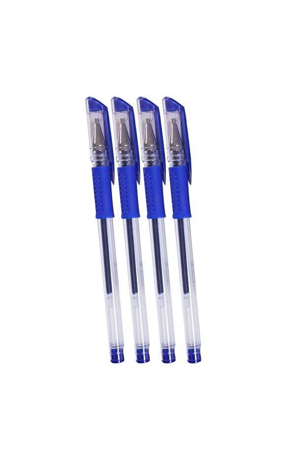 Set 4 Pixuri Gel Albastre Kunst 0.8mm pentru Scris Intens