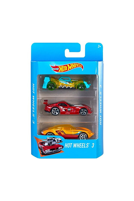 Hot Wheels Set 3 Mașinuțe Colecție Jucărie Copii 4+ Ani