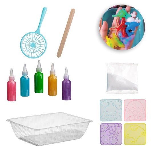 Magic Water Creative set Magic Water with glitter – 5 colors + 4 molds, 3 years+