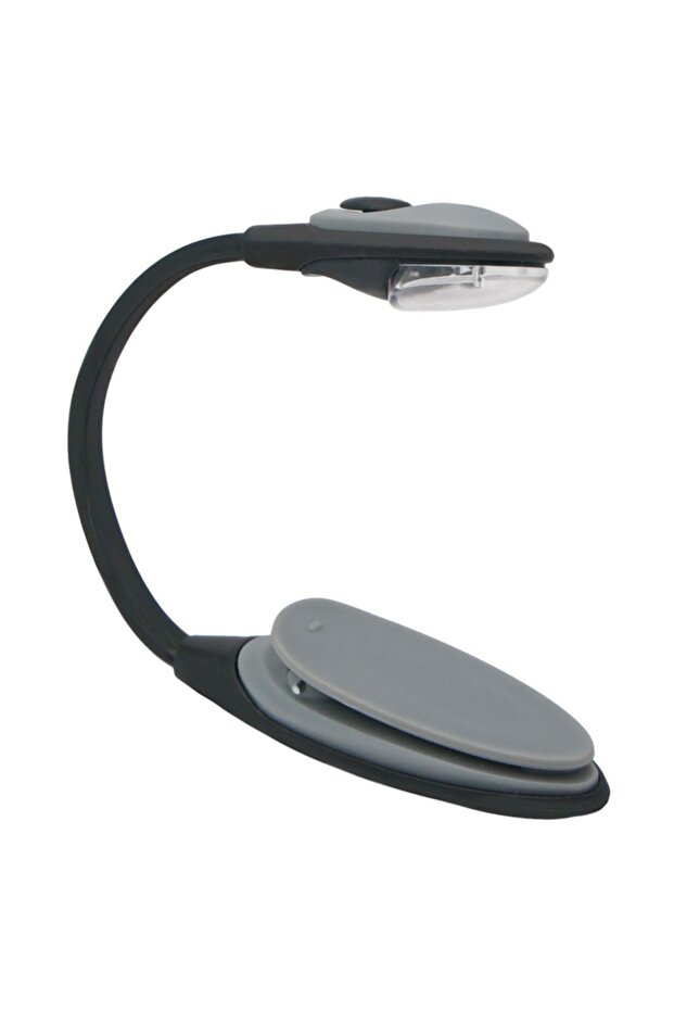 OEM Lampă LED de Lectură cu Clips Flexibil Negru/Gri