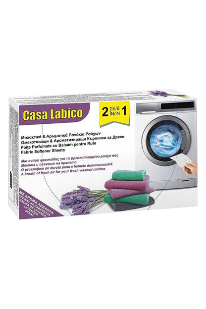 Casa Labico Șervețele Parfumate 2in1 cu Balsam pentru Rufe 30 Bucăți