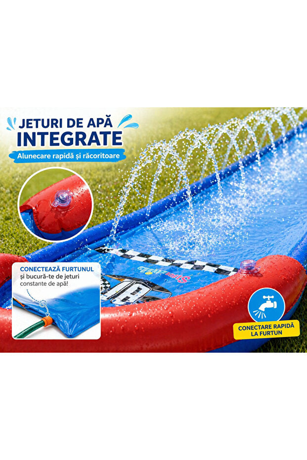 Intex 4.88m Inflatable Water Slide with Water Jets for Kids