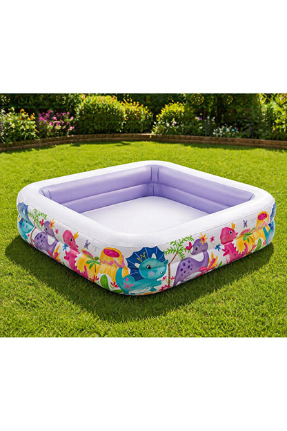 Intex Inflatable Children's Pool with Removable Roof 157x157x122cm