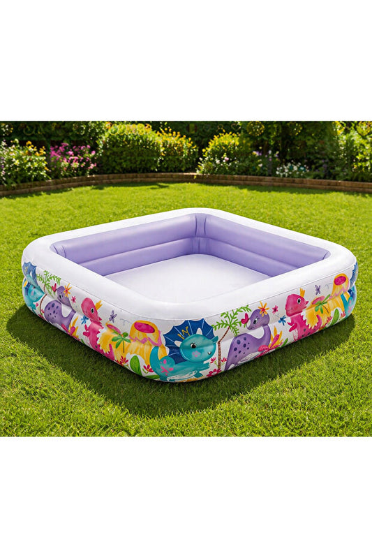 Intex Inflatable Children's Pool with Removable Roof 157x157x122cm