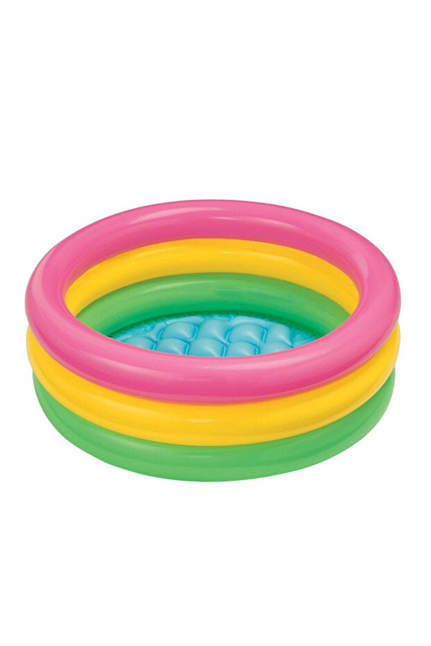 Intex Sunset Baby Pool 86cm Inflatable Round Pool 3 Rings