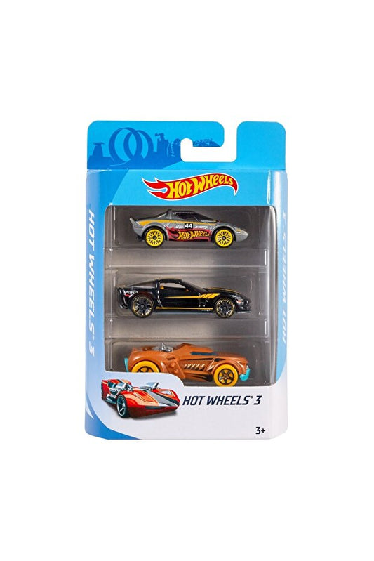 Hot Wheels Set 3 Mașinuțe Colecție Jucărie Copii 4+ Ani
