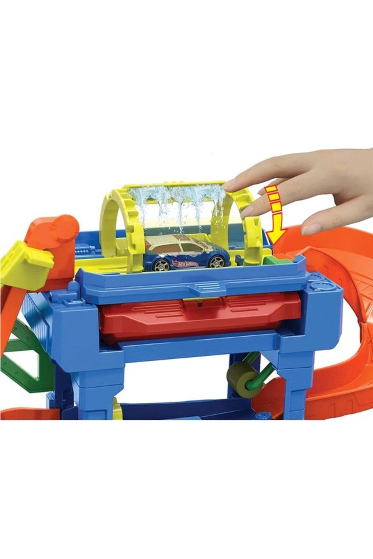 Hot Wheels City Tunnel Twist Car Wash Set Color-Changing