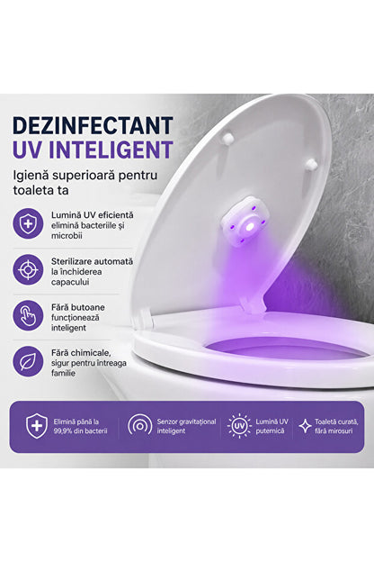 Lampa UV pentru Toaletă OEM cu Dezinfectare Automată Albă