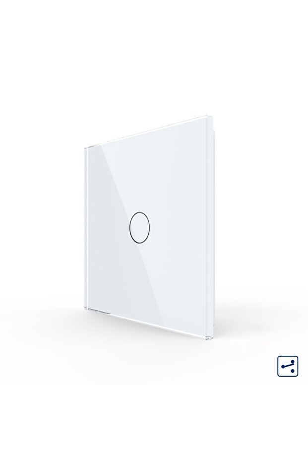 Cobi Smart Întrerupător Tactil Inteligent Panou Sticlă Temperată Alb 10A