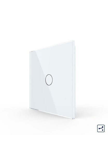 Cobi Smart Întrerupător Tactil Inteligent Panou Sticlă Temperată Alb 10A
