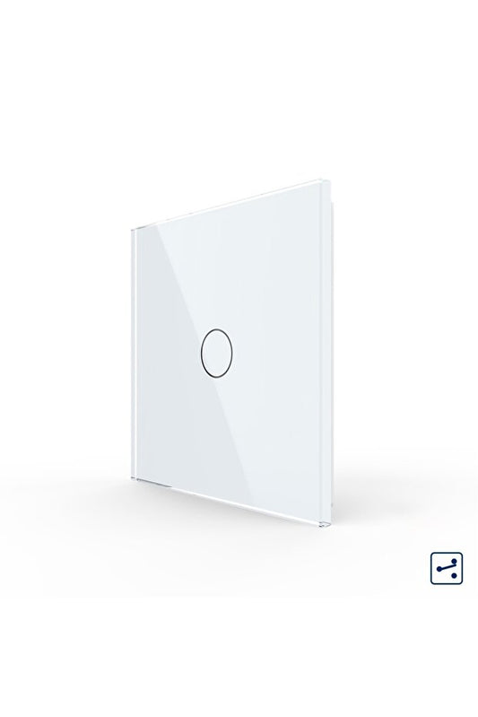 Cobi Smart Întrerupător Tactil Inteligent Panou Sticlă Temperată Alb 10A