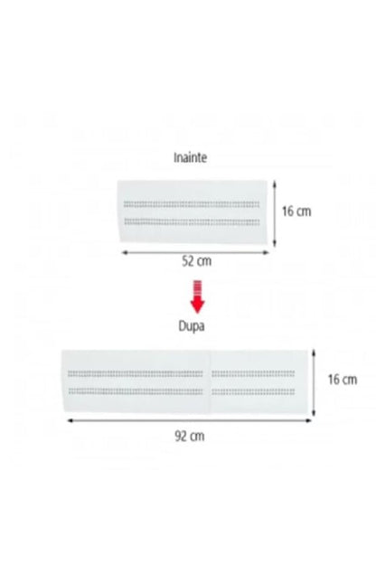 Xpress Sales Deflector Aer Condiționat Universal Reglabil Anti-Curent
