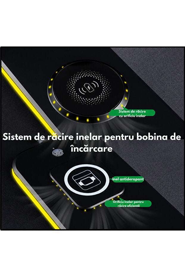 Flexon RGB Gaming Mouse Pad 800x300mm 15W 3-in-1 Wireless Charger