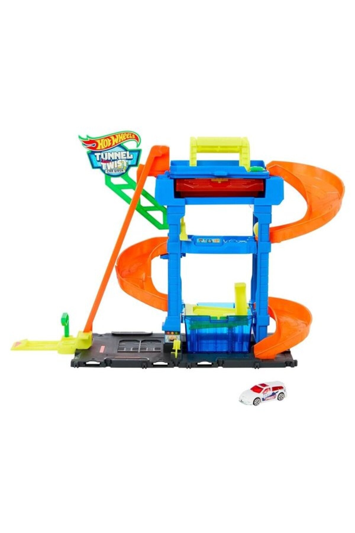 Hot Wheels City Tunnel Twist Car Wash Set Color-Changing