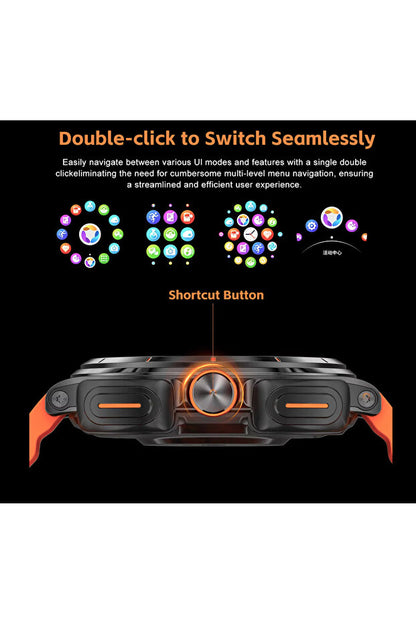 Smartwatch Gt GT98-2 cu Căști Wireless Integrate 45mm