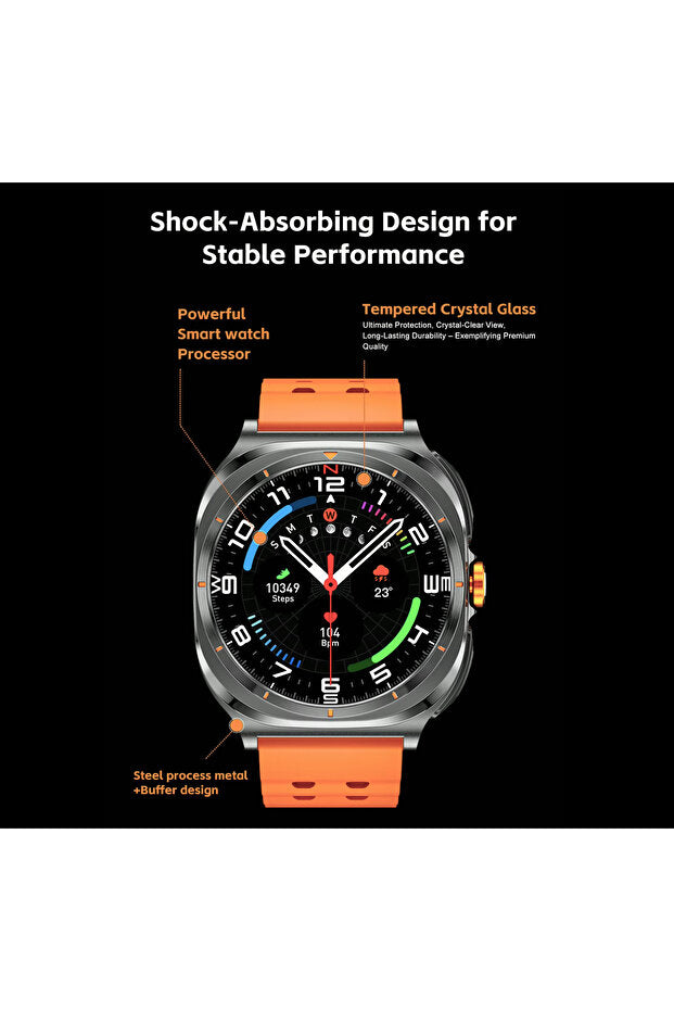 Smartwatch Gt GT98-2 cu Căști Wireless Integrate 45mm