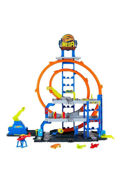 Hot Wheels City Mega Garage Set de Joacă Jbm74 3 Niveluri