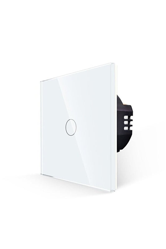 Luxion One Touch Light Switch White Tempered Glass Panel 100-240V 10A