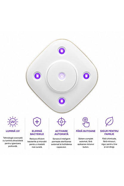 Lampa UV pentru Toaletă OEM cu Dezinfectare Automată Albă