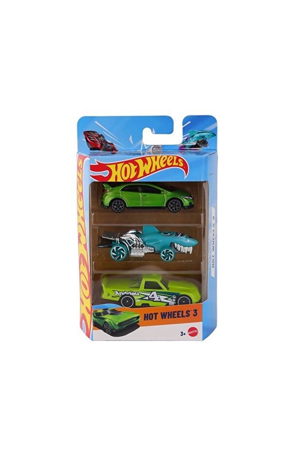 Hot Wheels Set 3 Mașinuțe Colecție Jucărie Copii 4+ Ani