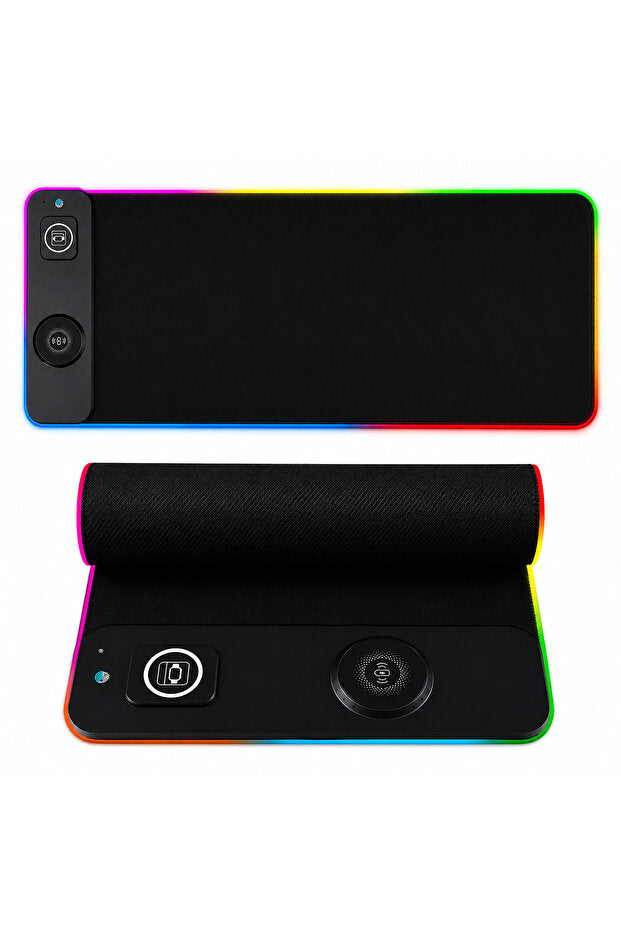 Flexon RGB Gaming Mouse Pad 800x300mm 15W 3-in-1 Wireless Charger