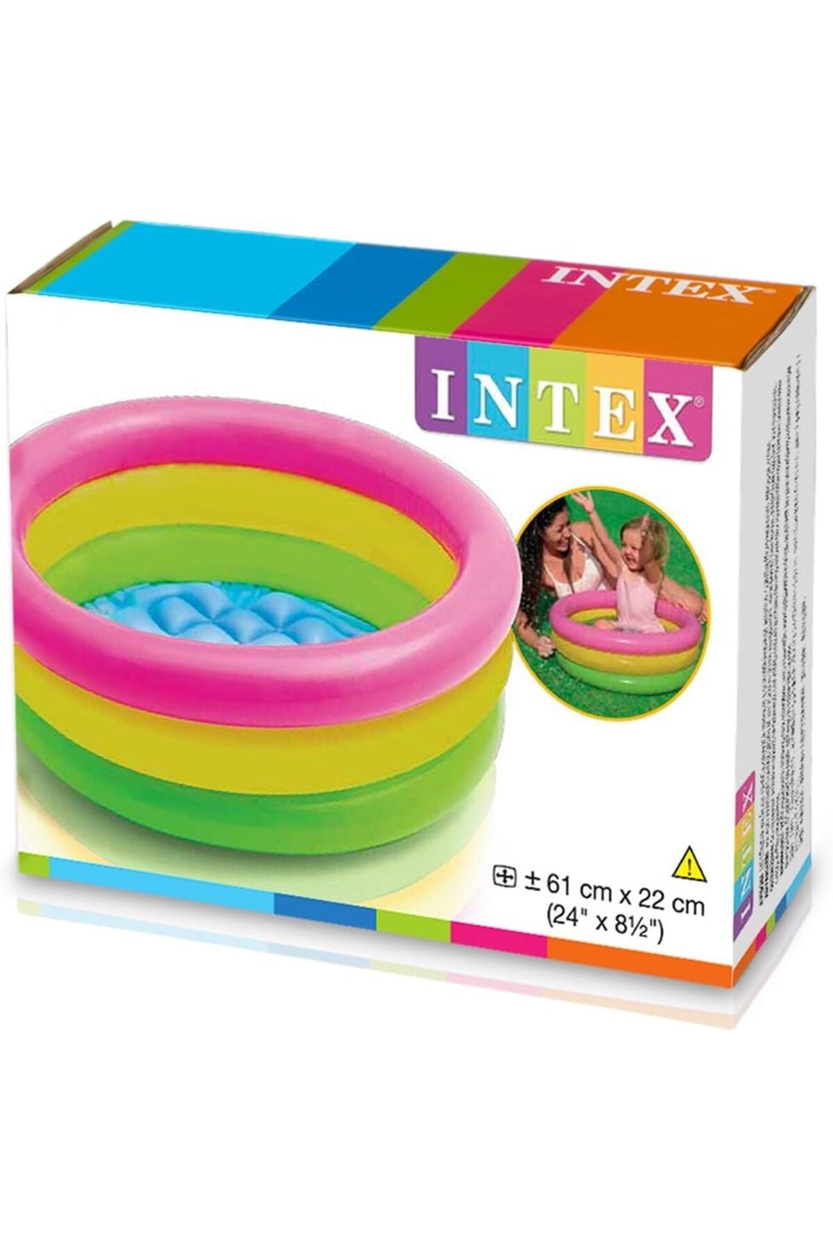 Intex Piscină Gonflabilă pentru Bebeluși, 3 Inele, 61x22 cm