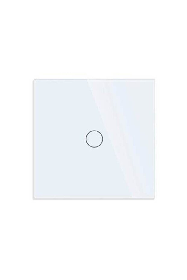 Luxion One Touch Light Switch White Tempered Glass Panel 100-240V 10A
