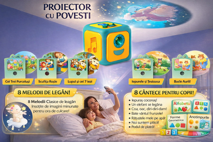 PROIECTOR CU POVEȘTI, MUZICĂ ȘI LECTII EDUCATIVE