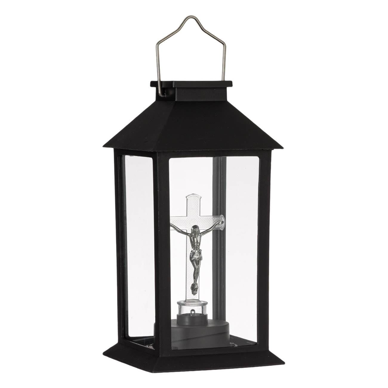 Felinar Solar cu Iisus – Lumină de Veghe care Nu se Stinge