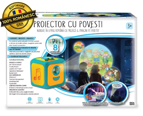PROIECTOR CU POVEȘTI, MUZICĂ ȘI LECTII EDUCATIVE