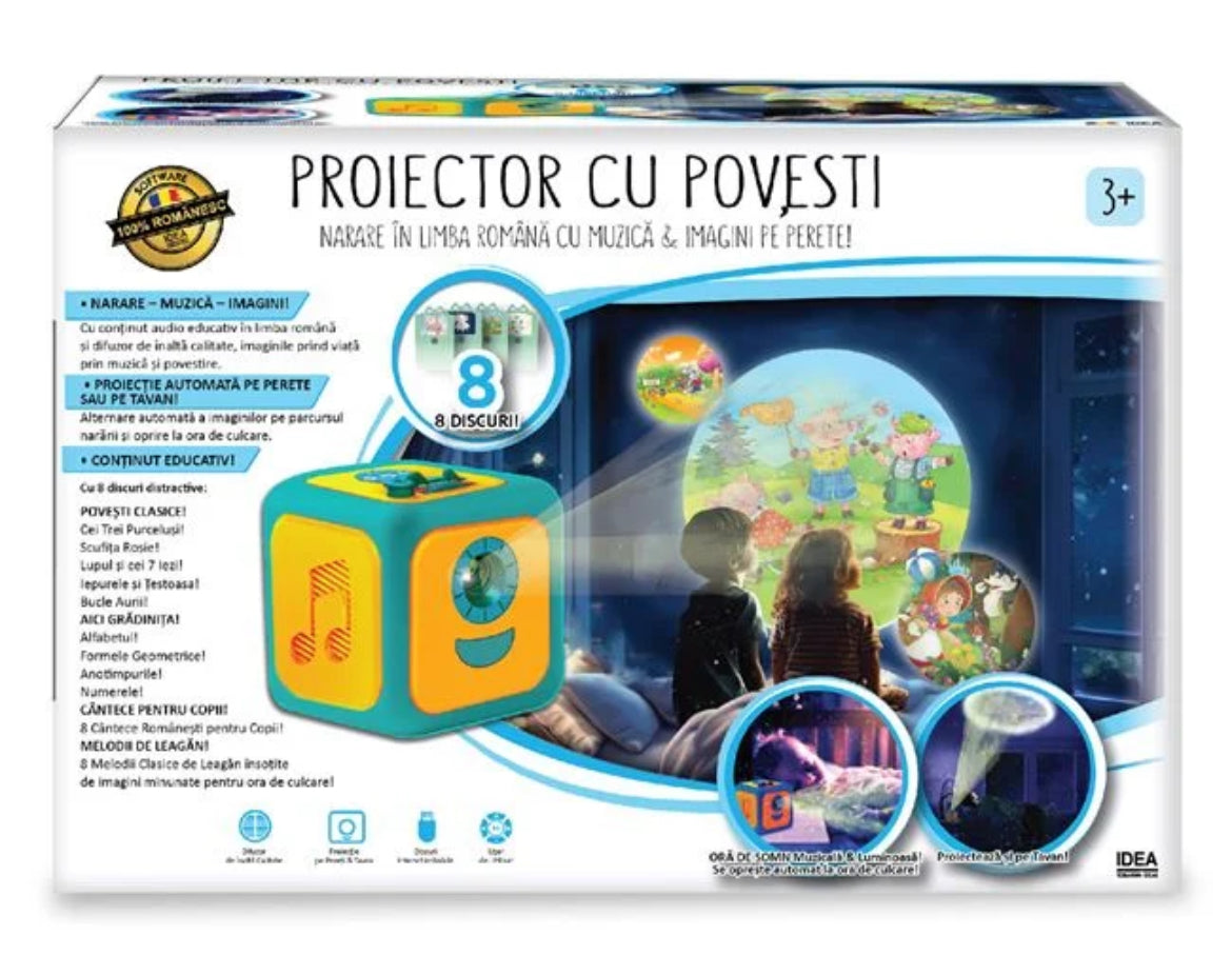 PROIECTOR CU POVEȘTI, MUZICĂ ȘI LECTII EDUCATIVE