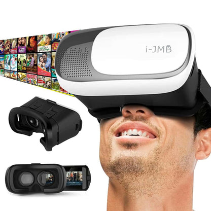 Ochelari VR i-JMB 3D pentru Smartphone 3.5-6 inch Alb