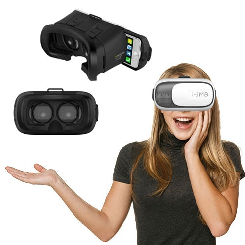 Ochelari VR i-JMB 3D pentru Smartphone 3.5-6 inch Alb