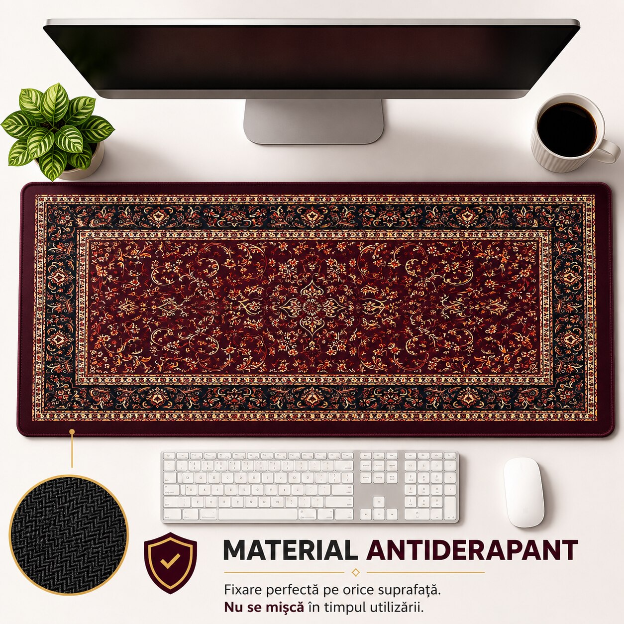 Flexon Mousepad Gaming XL Oriental Persan 600x300mm Maro
