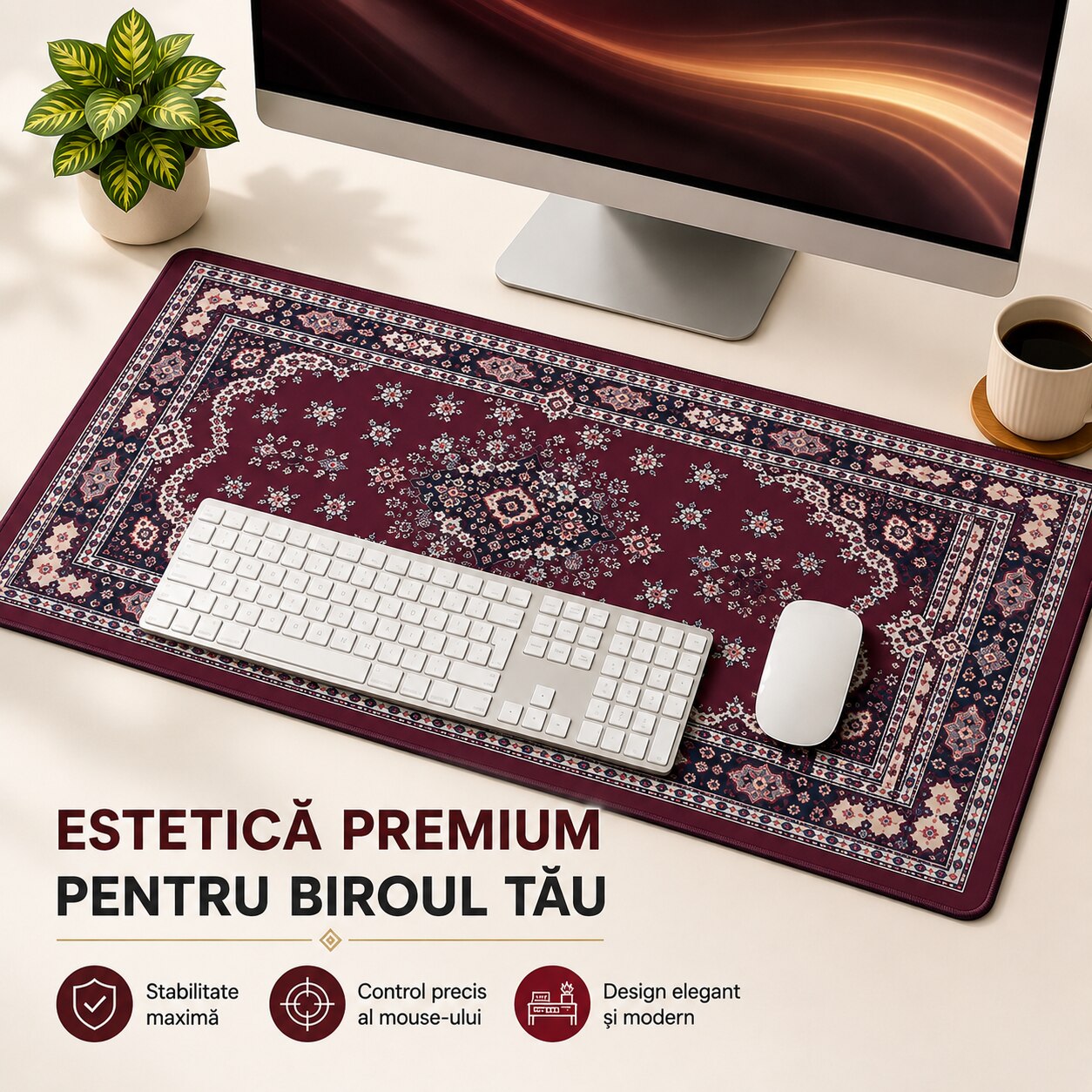 Flexon Mouse Pad Gaming XL Oriental Persan Mov 600x300mm
